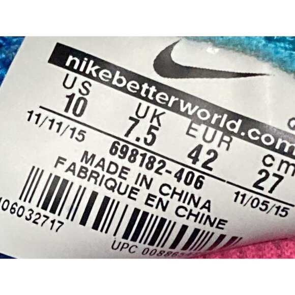 Nike 698182 flyknit lunar 3 Women's Size 10 Blue Pink Mesh Running sneaker Shoes - Picture 7 of 7